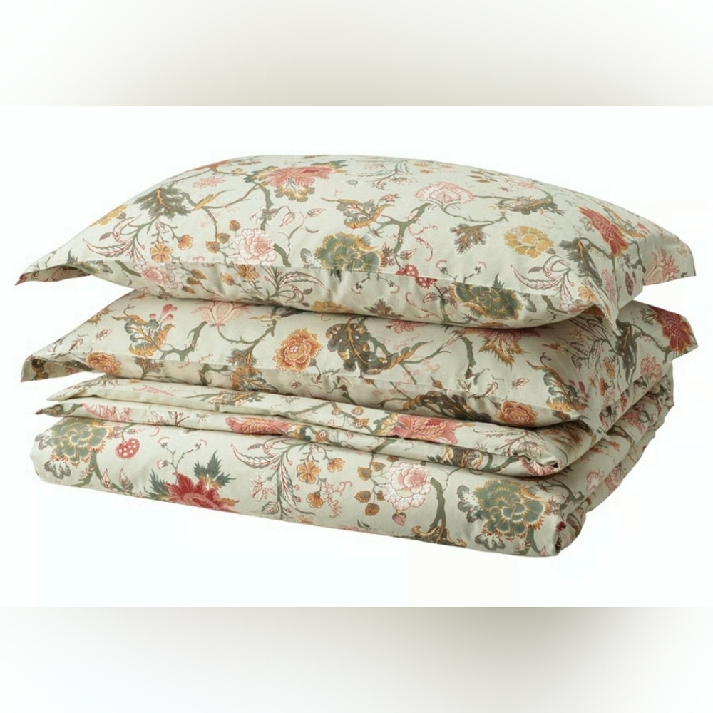 NWOT Full Queen Duvet Cover with 2 Matching Pillow Cases NÄSSELKLOCKA - Picture 2 of 6